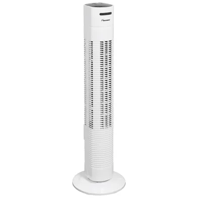 Produktbild von Bestron Turmventilator mit Schwenkfunktion, Timer und Fernbedienung, Höhe: 78 cm, Summer Breeze, 35 Watt, Weiß