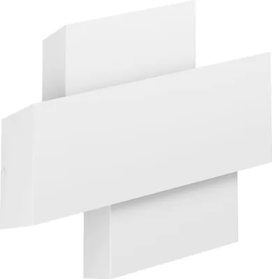 Produktbild von TIMPAROSSA Wand-/Deckenleuchte Lampe Beleuchtung - L25,5 x H22 x AL10,5 cm - weiß - 1X40W exkl. - IP20
