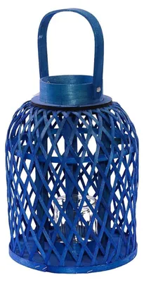 Productafbeelding van Lantaarn van blauwsparrenhout, diameter 11 cm, hoogte 30 cm