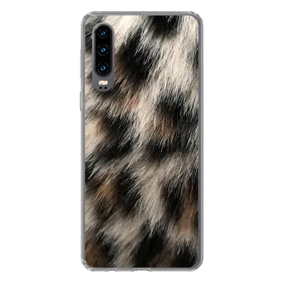 Produktbild von MuchoWow® Handyhülle Schutzhülle Hülle für Huawei P30 Nahaufnahme Pantherdruck Silikon Softcase Handy Hülle - Kartenbesitzer