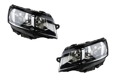 Zdjęcie produktu dla Johns, Reflektory halogenowe lewy prawy zestaw pasujący do VW Transporter T6 w LWR B. TFL 7L1941005B 7L1941006B
