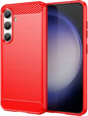 Produktbild von König Design Hülle kompatibel mit Samsung Galaxy S24 Kunststoff Soft Handyhülle - Handy Case Rot