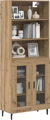 Obrázok produktu pre vidaXL Highboard Artisan-Eiche 69,5 x 34 x 180 cm