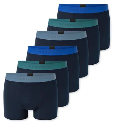 Produktbild von Schiesser Herren Trunk 955 6-Pack dunkelblau,mehrfarbig1 - Größe 4