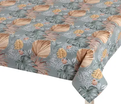 Obrázok produktu pre Obrus ADÉLA – 100 x 100 cm – sivý, žltý, béžový