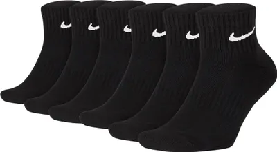 Produktbild von NIKE Uni 6er Pack Sportsocken - Everyday, Baumwolle Cushioned Ankle, einfarbig Schwarz 38-42