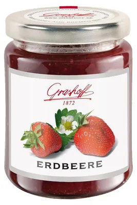 Obrázek produktu pro Grashoff Jahodový džem Extra s ochucenými jahodami 250g