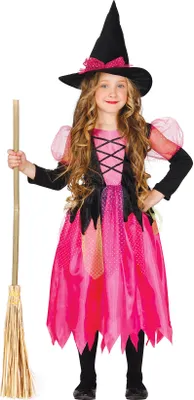 Obrázek produktu pro Kouzelný kostým Čarodějnice růžová Halloween 2026