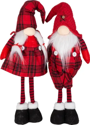 Produktbild von Wichtel 50cm stehend, Pärchen, 2er Set Dekofigur Weihnachten
