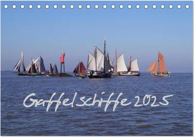 Produktbild von Gaffelschiffe 2025 (Tischkalender 2025 DIN A5 quer), CALVENDO Monatskalender