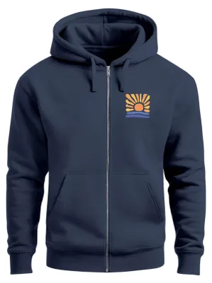 Produktbild von Herren Sweatjacke mit Kapuze Print Aufdruck Motiv Zipjacke Zip-Hoodie Männer Fashion Streetstyle Neverless®