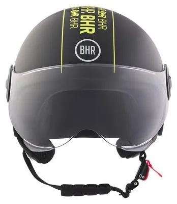 Produktbild von BHR 835 SPECIAL, Demi-Jet Helm ECE 22.06, Kratzfestes Visier, Mikrometrischer Verschluss & abnehmbare Wangenpolster, Cool Black, XS