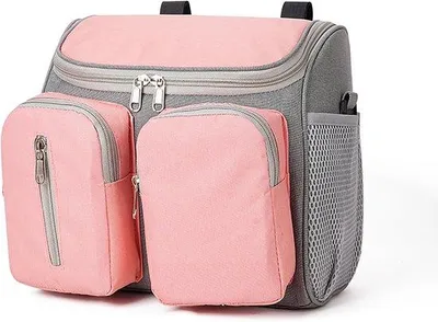 Productafbeelding van Kinderwagen organizer, multifunctionele kinderwagentas, schoudertas met verstelbare schouderband, grote capaciteit