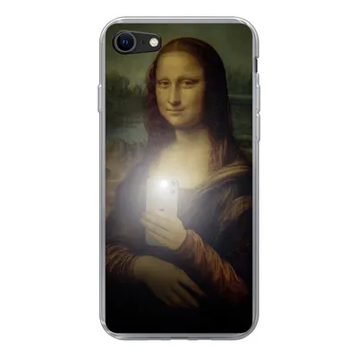 Produktbild von MuchoWow® Handyhülle Schutzhülle Hülle für iPhone SE 2022 Mona Lisa - Da Vinci - Telefon Silikon Softcase Handy Hülle - Schutzhülle
