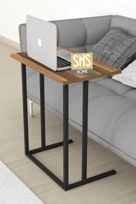 Produktbild von SNS Home Laptoptisch mit Metallgestell 60 cm Okkernoot