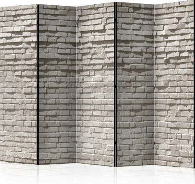 Produktbild von Akusticher Raumteiler Betonoptik Foto Paravent 225x172 cm beidseitig auf Vlies-Leinwand bedruckt Akustikschaum Trennwand Spanische Wand Sichtschutz Home Office Steinoptik Abstrakt f-B-0138-z-c