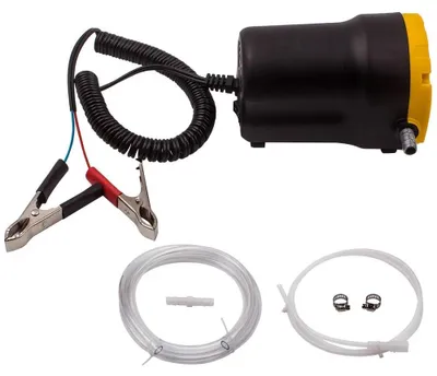 Image de Pompe électrique pour vidange d'huile - Pompe à huile pour voiture 12V - Aspiration d'huile diesel - Pompe d'aspiration et de transfert