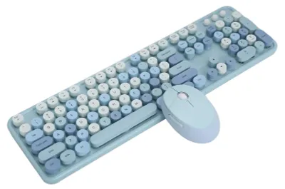 Obrázek produktu pro Bezdrátová retro klávesnice a myš pro domácnost