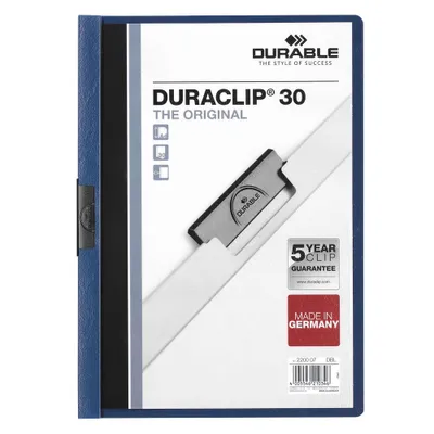 Productafbeelding van DURABLE 220007 Klemmappe DURACLIP 3mm d-blau