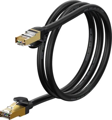 Zdjęcie produktu dla Baseus WKJS010101, 1 m, Cat7, S/FTP (S-STP), RJ-45, RJ-45, Czarny