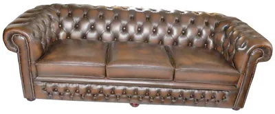 Obrázek produktu pro Chesterfield Ledersofa Sofagarnitur Sitz Polster Couch Garnitur 3+2+1 BIRMINGHAM