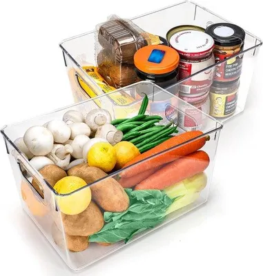 Produktbild von Famanu Aufbewahrungsboxen aus transparentem Kunststoff - 26 cm