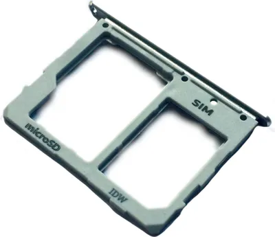 Produktbild von Simkartenhalter und micro-SD Fach für Samsung Galaxy Tab S5e (SM-T720, SM-T725), Original Ersatzteil, Silber
