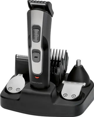 Produktbild von ProfiCare PC-BHT 3014 5in1 Haarschneider, Bartschneider, Präzisionstrimmer und Nasen-/Ohrhaarentferner, Edelstahleinlage, inkl. 5 Aufsteckköpfen