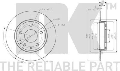 Produktbild von PREISHAMMER 2 Bremsscheiben belüftet 296 mm (1420-23459) | Brems