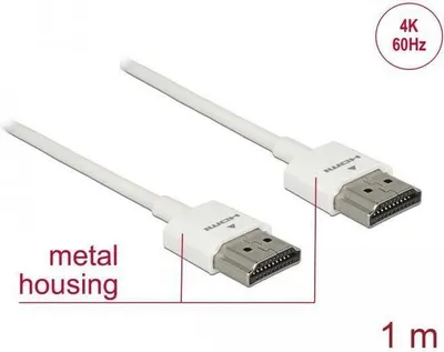 Productafbeelding van Delock High Speed HDMI met Ethernet - HDMI-kabel met Ethernet - HDMI (mannelijk)