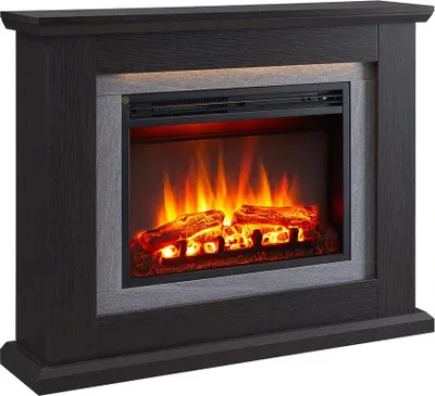 Obrázek produktu pro Elektrický krb BALDERIA Charon – stojací krb s topením – tmavý dub