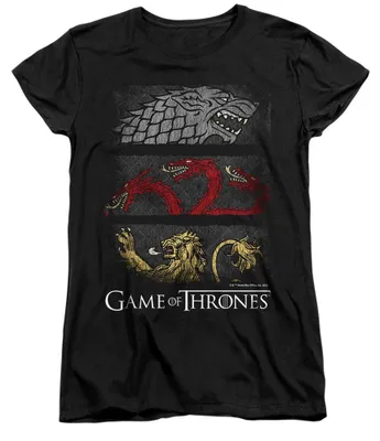 Produktbild von Game Of Thrones - T-Shirt für Damen, Anliegend TV40969 (XXL) (Schwarz)