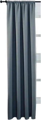 Produktbild von WOLTU Vorhang Gardinen Blickdicht mit Kräuselband für Schiene 250 g/m² Schwerer Thermovorhang, Schiefer Grau 135x245cm (1 Stück)