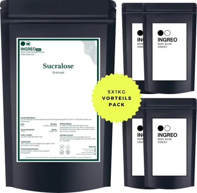 Produktbild von Sucralose  Granulat (<40 Mesh) – 5kg (5X1kg)