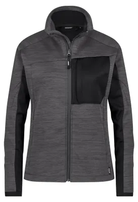 Produktbild von DASSY® Convex Next Women Midlayer-Jacke für Damen | tailliert anthrazitgrau/schwarz 2XL
