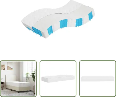 Produktbild von The Living Store Matratze Taschenfederkern Mittelfest 70x200 cm