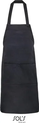 Produktbild von SOLs 03569 | Latzschürze, Gamma Unisex Apron, 90 x 75 cm - Farbe: Black - Größe: 90 x 75 cm