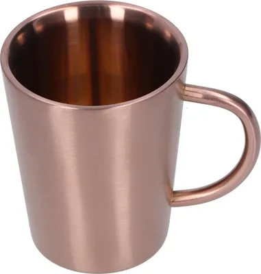 Obrázek produktu pro 340 ml pivní korbel/hrnek na kávu z nerezové oceli 304 s uchem, dvojitá stěna