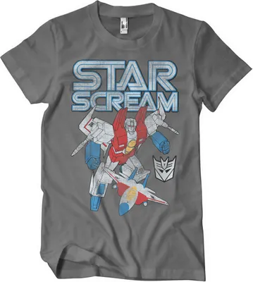 Produktbild von Starscream Washed T-Shirt - Medium - DarkGrey