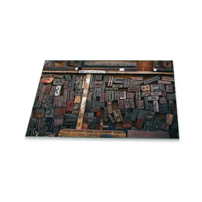 Produktbild von Herdabdeckplatte Glaskeramik 80x52 Mit Spruch Grau Abdeckung Glas Spritzschutz Deko