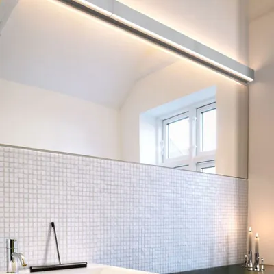 Produktbild von Nordlux LED Wandleuchte Spiegelleuchte 60cm Chrom IP44 7W + 9W 1100lm warmweiß 3000K 120°