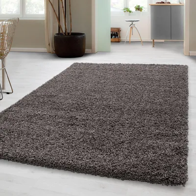 Produktbild von Carpetsale24 Hochflor Teppich Uni Einfarbig Modern Shaggy Teppich Wohnzimmer Flauschig Weich Preishammer, Grösse: 80x150 cm