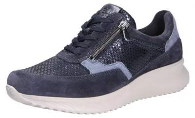 Immagine prodotto di Scarpe da ginnastica da donna Waldläufer modello K-Janka, colore blu, taglia 41