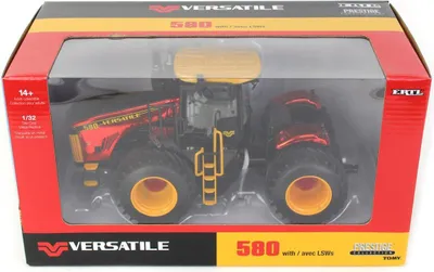 Produktbild von Traktor in Chromrot - Prestige-Edition - VERSATILE 580 mit LSW-Reifen, ERT16451CHROME, Maßstab1/32, ERTL