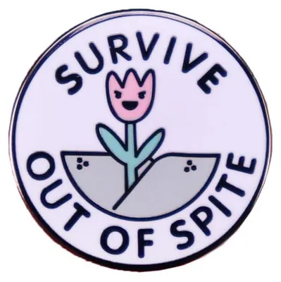 Image de Épinglettes "Survie par défi", broches florales élégantes, sacs à dos, vêtements