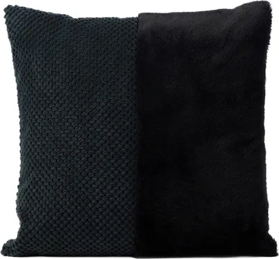 Produktbild von Kissenhülle - 50 x 50 cm - Schwarz - mit Reißverschluss - Bubbleoptik
