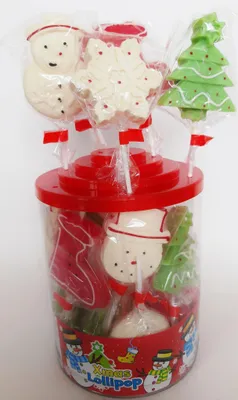 Zdjęcie produktu dla Lizaki mix świąteczny 50 g - 30 szt