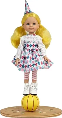 Produktbild von Puppe Paola Reina Amiga Cleo Arlequín 32 cm Gelb