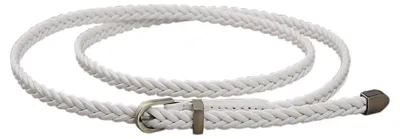 Image de Ceinture tressée pour femmes, fine ceinture tissée pour robe