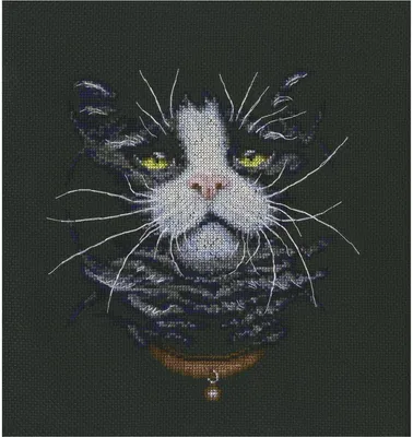 Productafbeelding van RTO Kruisstikset "Kattenfavoriet" M576, telpatroon, 20x21 cm